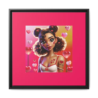 Heartbreaker 2 | Watermelon - Canvas Print, framed matte (multiple sizes/multiple frame colors)