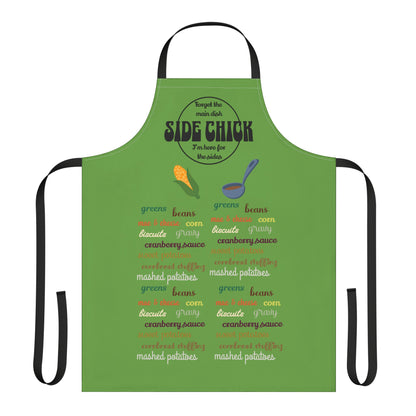 The Thankful Edit3 — "Side Chick" Apron, light green (tan/black straps)