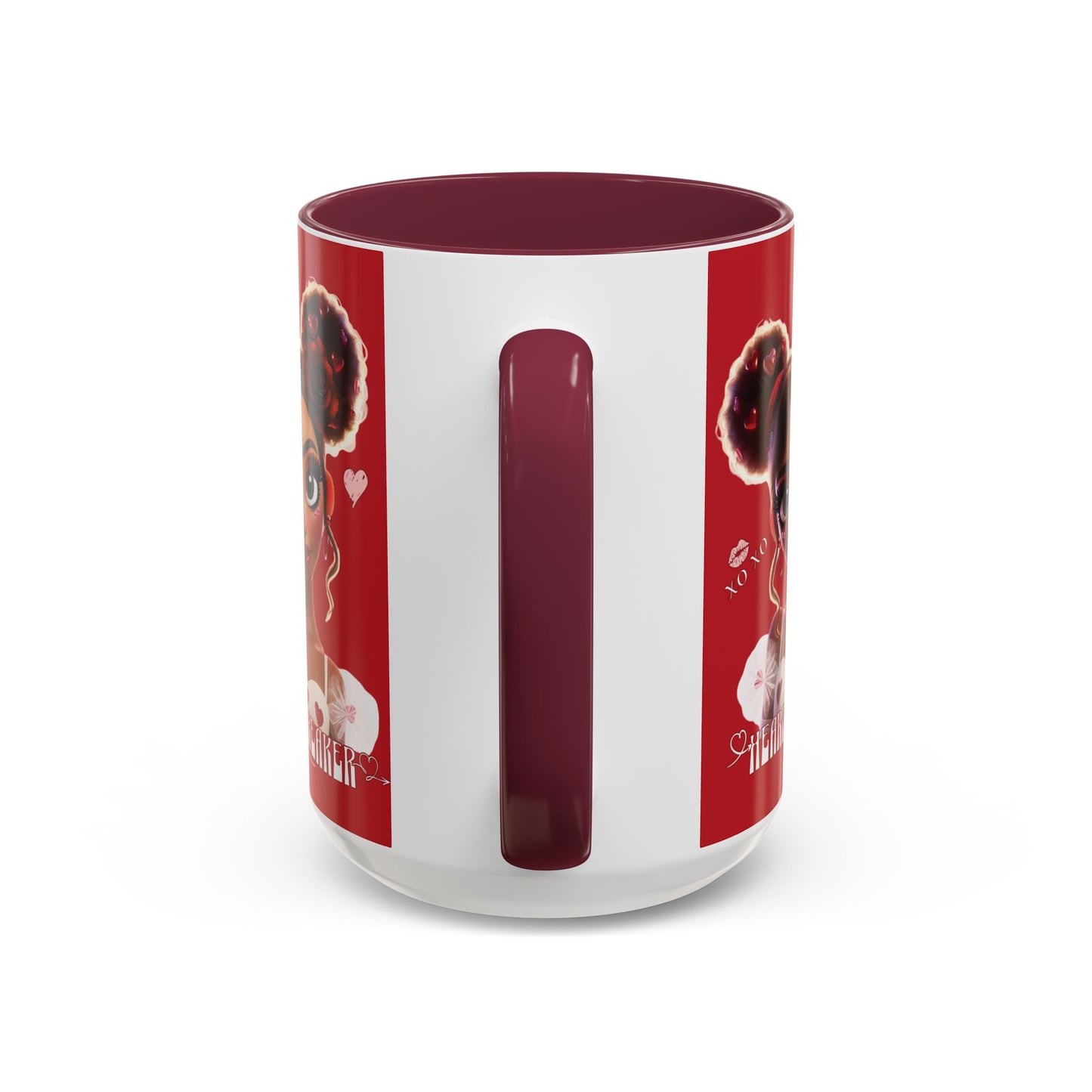Heartbreaker 3| Cherry - Coffee Mug, two-tone, 15 oz (multiple handle colors)