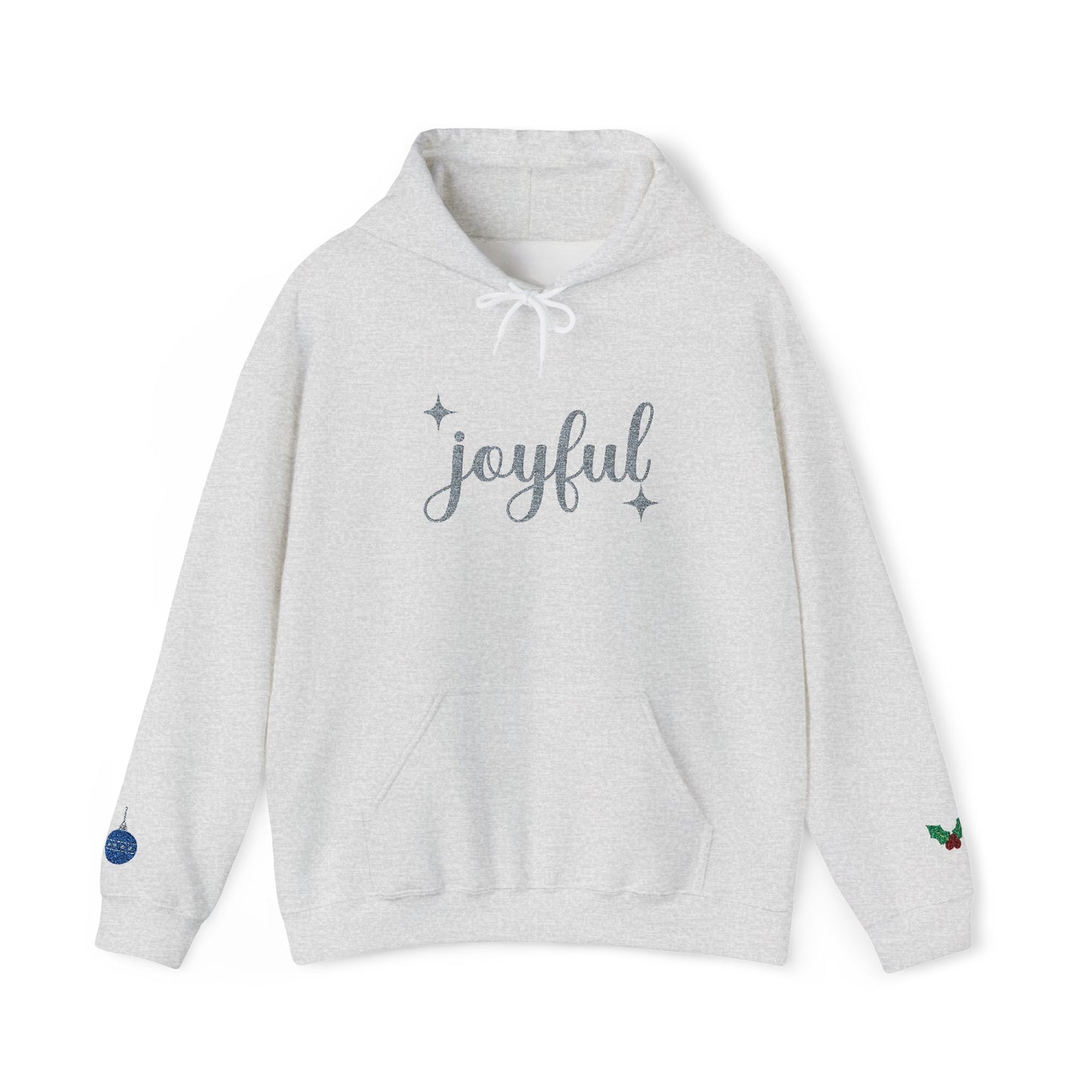 The Joyful Edit1 | Joyful Silver Embroidered Hoodie (multiple colors)