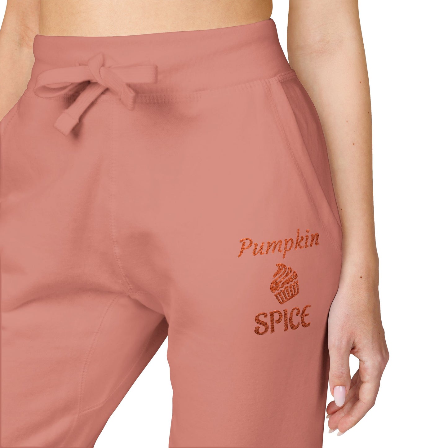 Harvest Haze | "Pumpkin Spice" Embroidered Sweatpants
