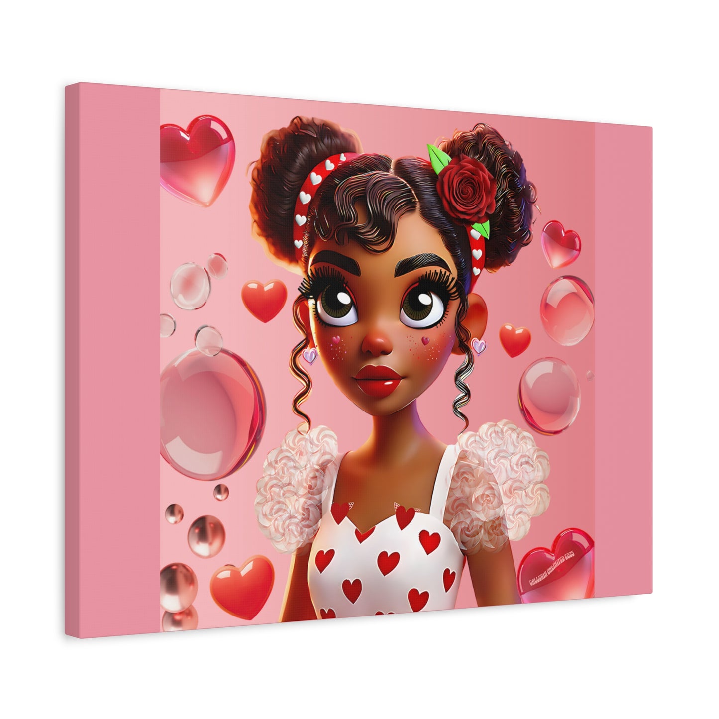 Heartbreaker Girl | Bubblegum - Canvas Print, matte (multiple sizes)