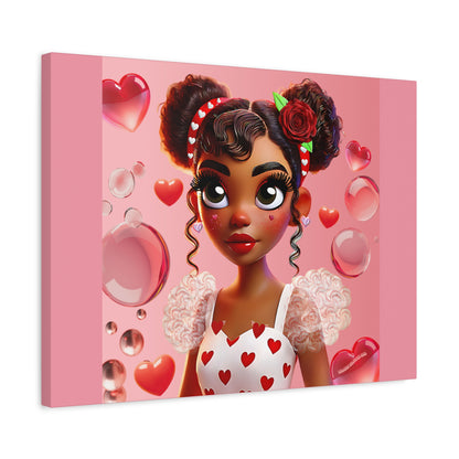 Heartbreaker Girl | Bubblegum - Canvas Print, matte (multiple sizes)