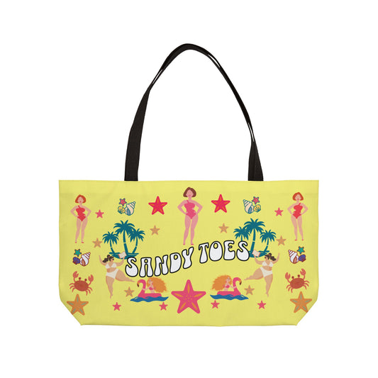 Sandy Toes | Pineapple Two-Sided Weekender Tote Bag