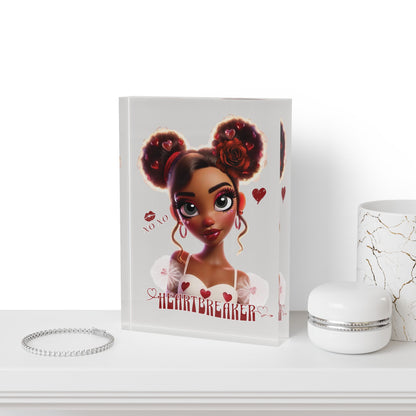 Heartbreaker 3 | Ice Gray Acrylic Image Block