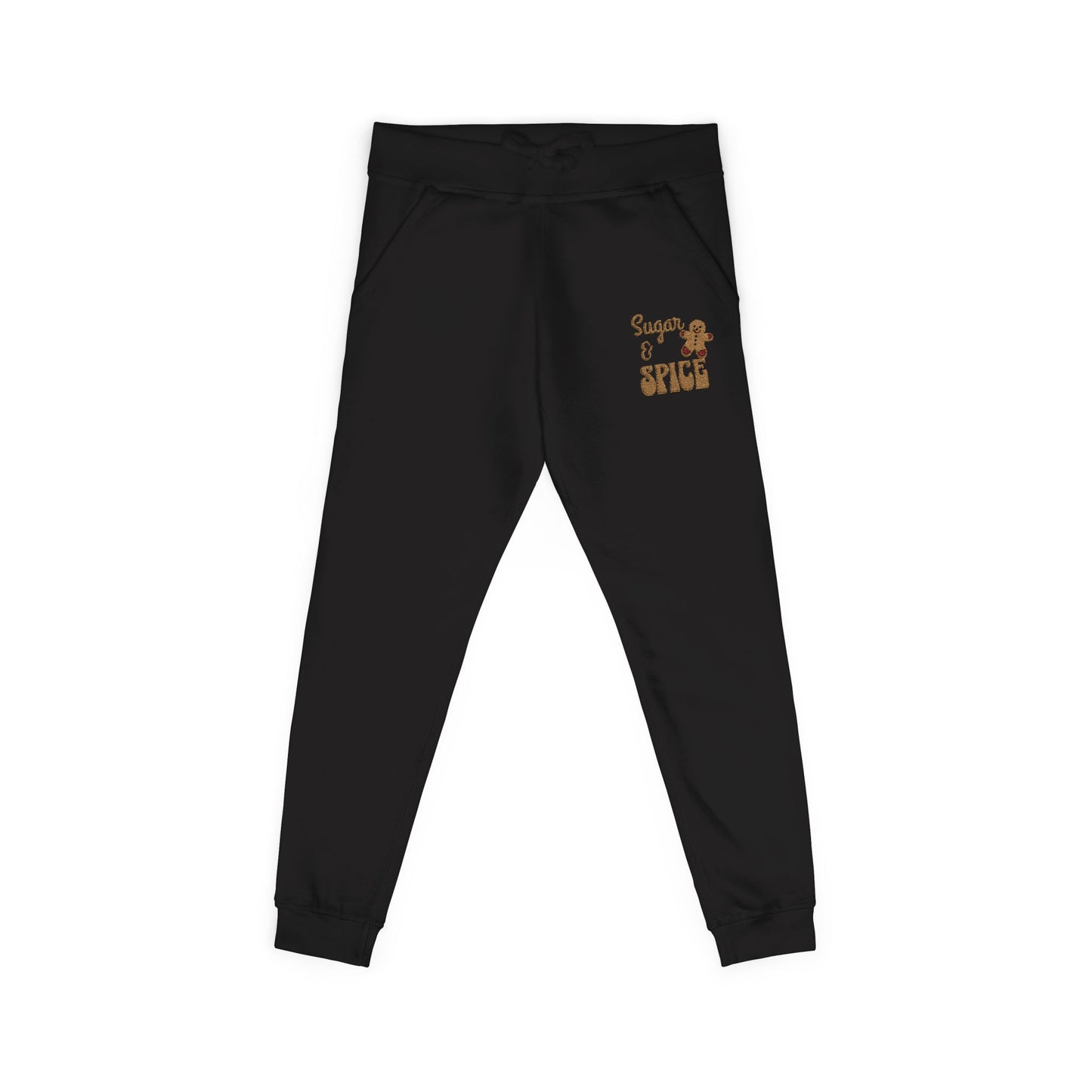 The Cozy Edit2 | Embroidered "Sugar & Spice" Fleece Lounge Joggers (multiple colors)