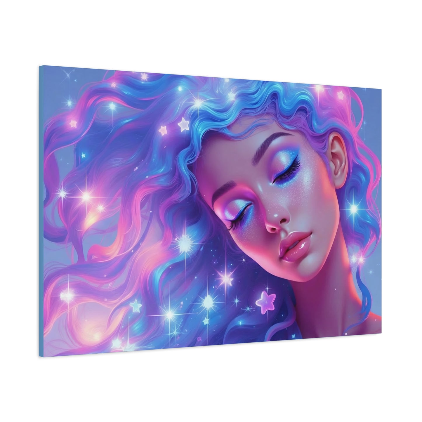 Winter Fantasy1 | Dreamy Starry Muse, Matte Canvas Print
