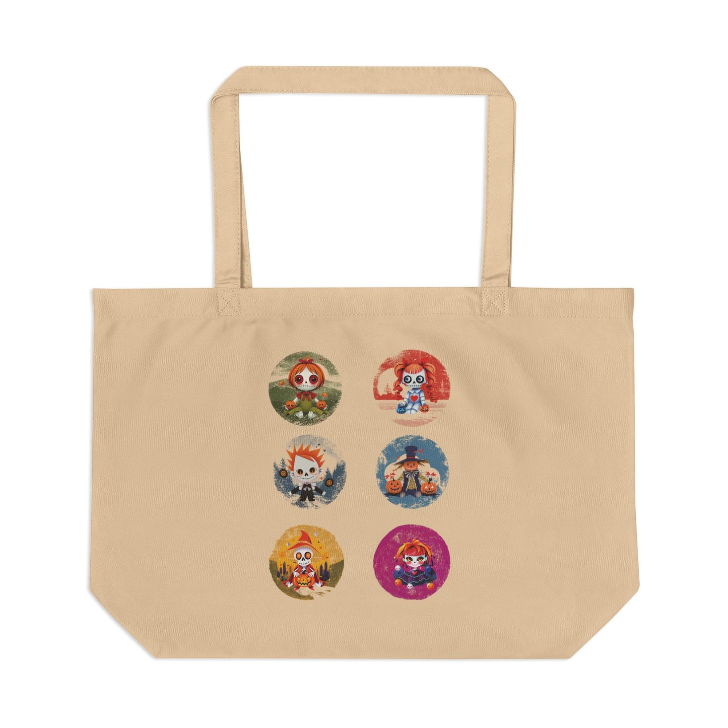 The Spooky Edit4 - Trick or Treat Eco Tote Bag, large double-sided (black or beige)