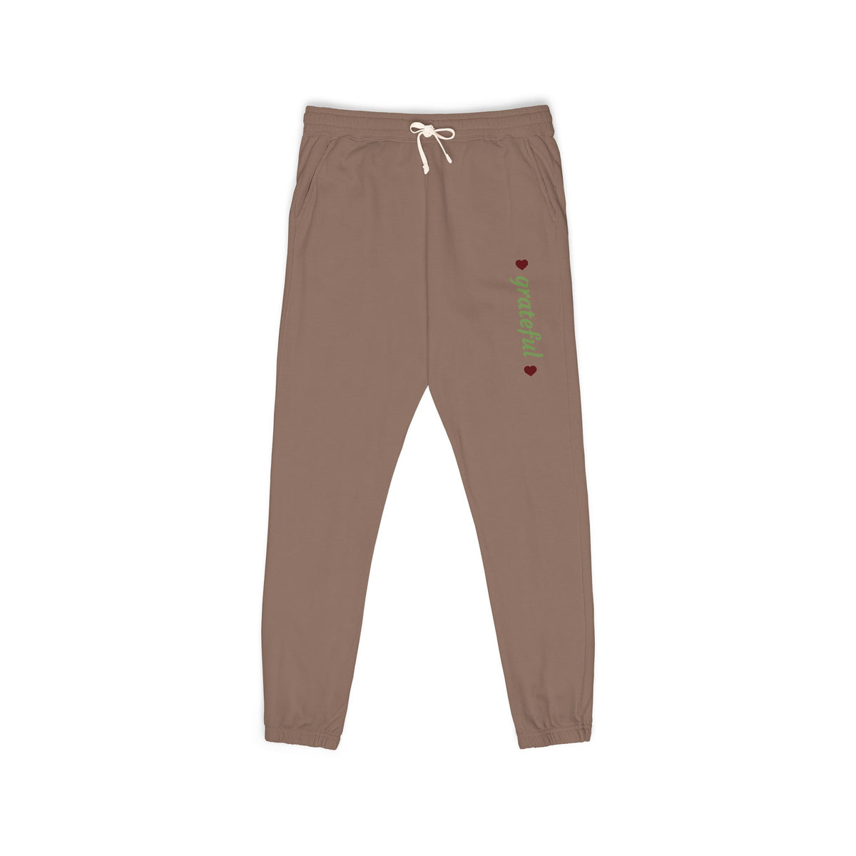 Harvest Haze 8 | Grateful' Vertical Green Script Joggers