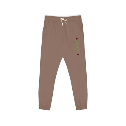 Harvest Haze 8 | Grateful' Vertical Green Script Joggers