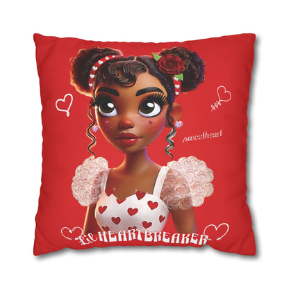 Heartbreaker Girl | Apple - Pillowcase, square (multiple sizes)