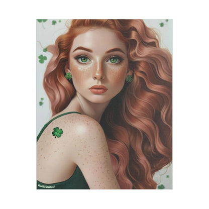 Clovers 3 | Shamrock Daydream, Stretched Satin Canvas Print