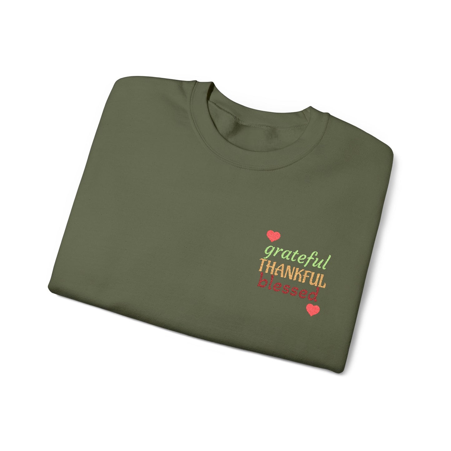 Harvest Haze | Grateful, THANKFUL, Blessed Fall Crewneck Sweatshirt (multiple colors)