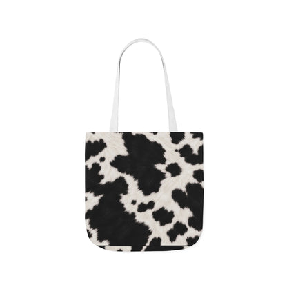 Cow | Black & White Cowhide Canvas Tote Bag (3 sizes)