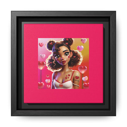 Heartbreaker 2 | Watermelon - Canvas Print, framed matte (multiple sizes/multiple frame colors)