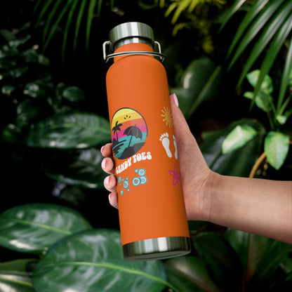 Sandy Toes | Insulated Water Bottle, 22oz (Copper Vacuum)