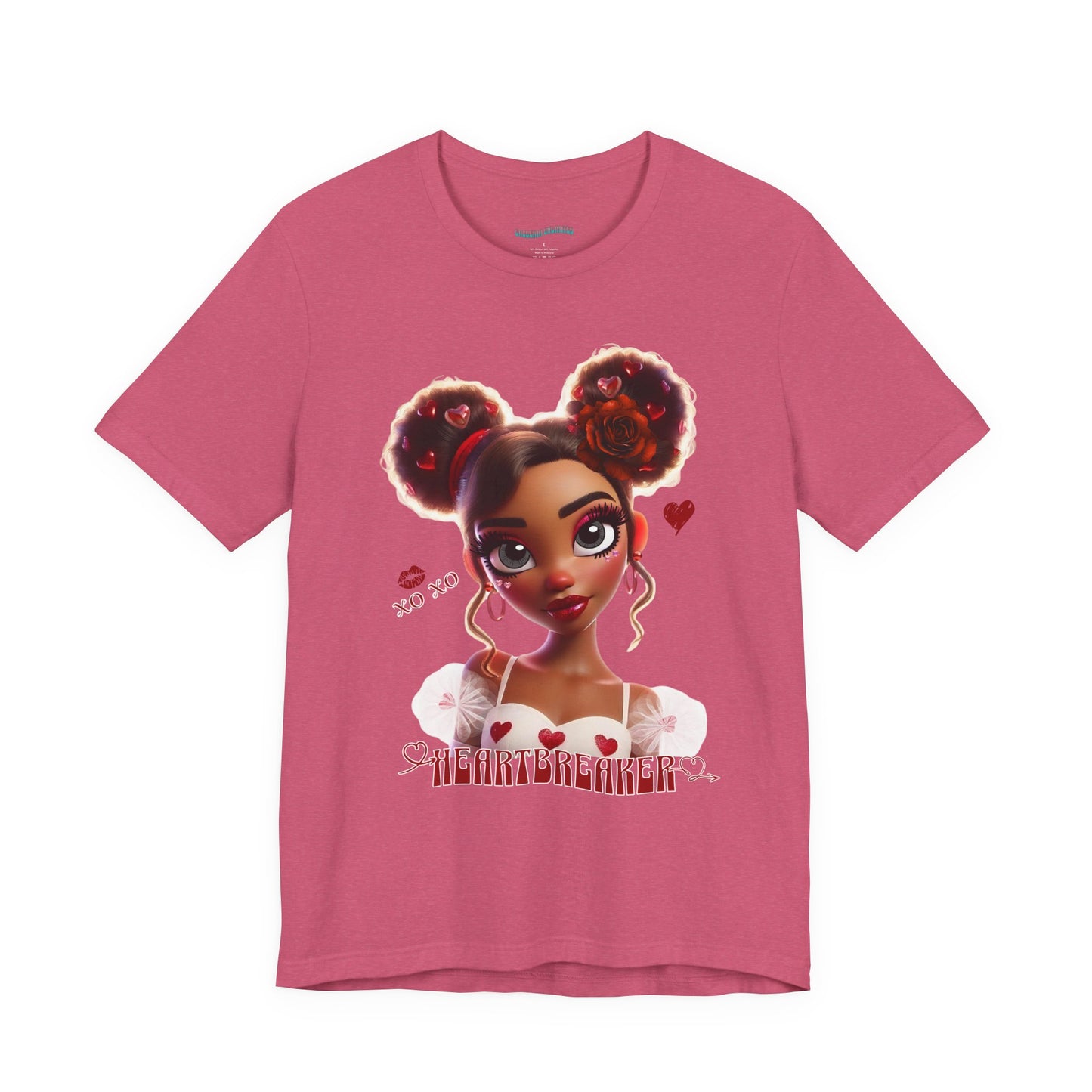 Heartbreaker 3 | Tee, Red Typography - short sleeve (multiple sizes/colors)