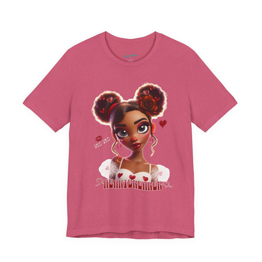 Heartbreaker 3 | Tee, Red Typography - short sleeve (multiple sizes/colors)