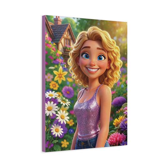 Spring Bloom | Caterpillar, Matte Canvas Print