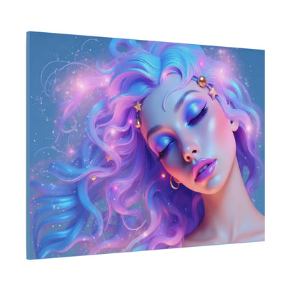Winter Fantasy1 | Dreamy Cosmic Muse, Matte Canvas Wall Art