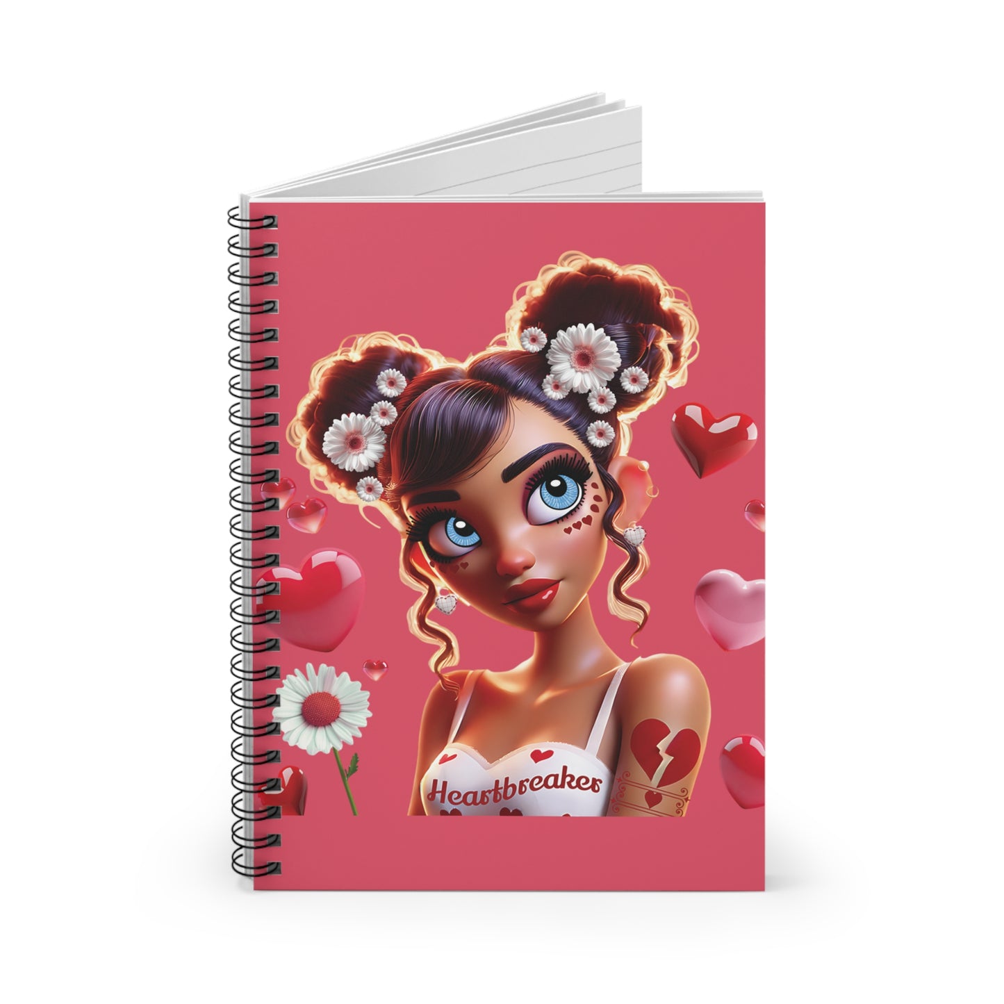 Heartbreaker 1 | Raspberry - Spiral Notebook