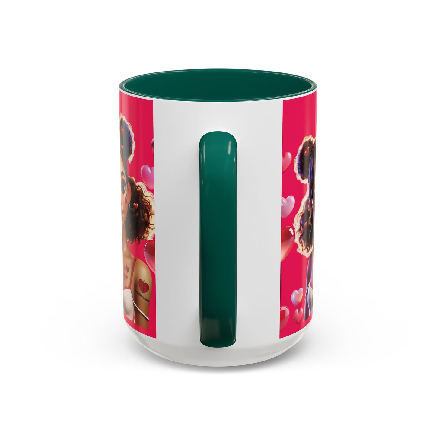 Heartbreaker 2 | Watermelon - Coffee Mug, two-tone, 15 oz (multiple handle colors)