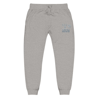 The Cozy Edit2 | Embroidered "Let It Snow" Fleece Lounge Joggers (multiple colors)