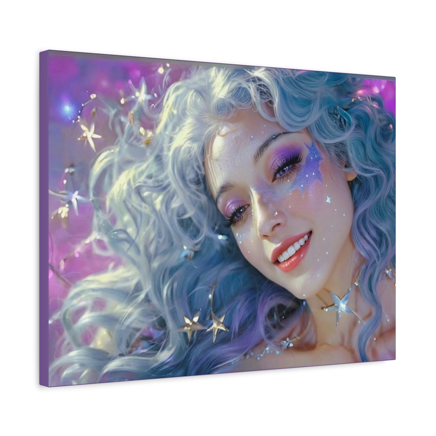Winter Fantasy2 | Celestial Maiden Starlight Matte Canvas Print