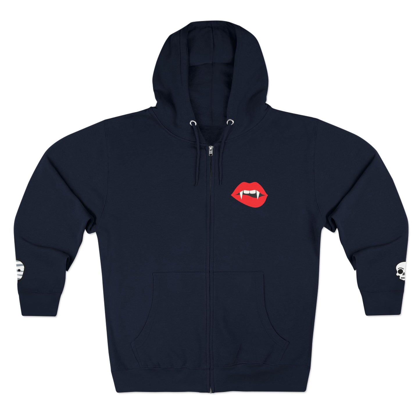 Harvest Haze | Spooky Season Gaphic Icons Zip Hoodie (front and back design)
