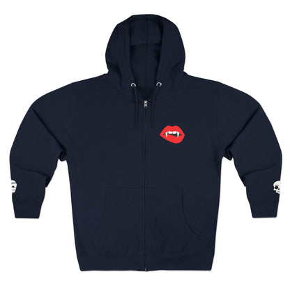 Harvest Haze | Spooky Season Gaphic Icons Zip Hoodie (front and back design)
