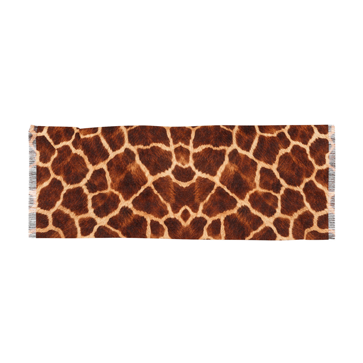 Giraffe | Giraffe Print Lightweight Scarf — Sheer Animal Print Fashion Scarf