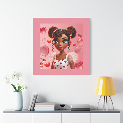 Heartbreaker Girl | Bubblegum - Canvas Print, matte (multiple sizes)