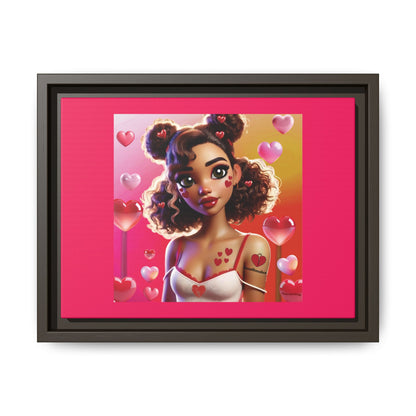 Heartbreaker 2 | Watermelon - Canvas Print, framed matte (multiple sizes/multiple frame colors)