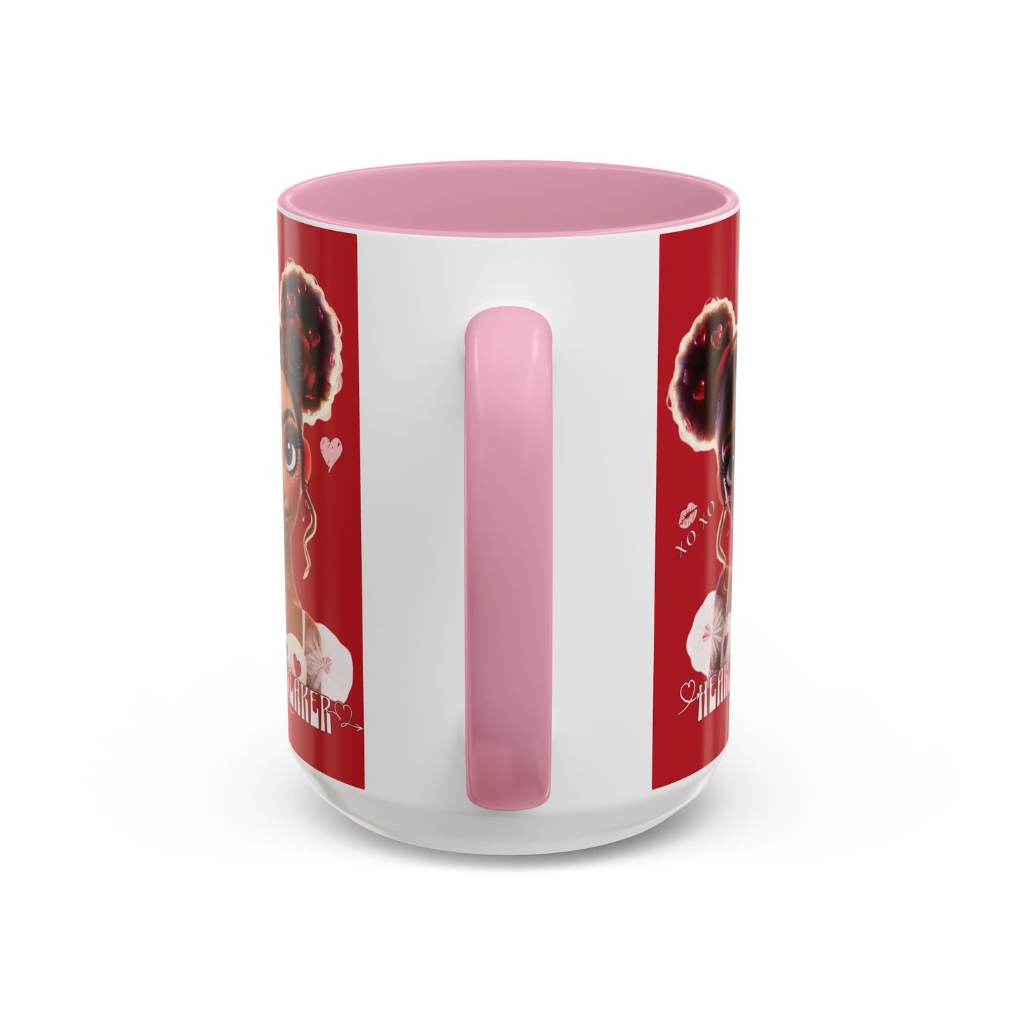 Heartbreaker 3| Cherry - Coffee Mug, two-tone, 15 oz (multiple handle colors)
