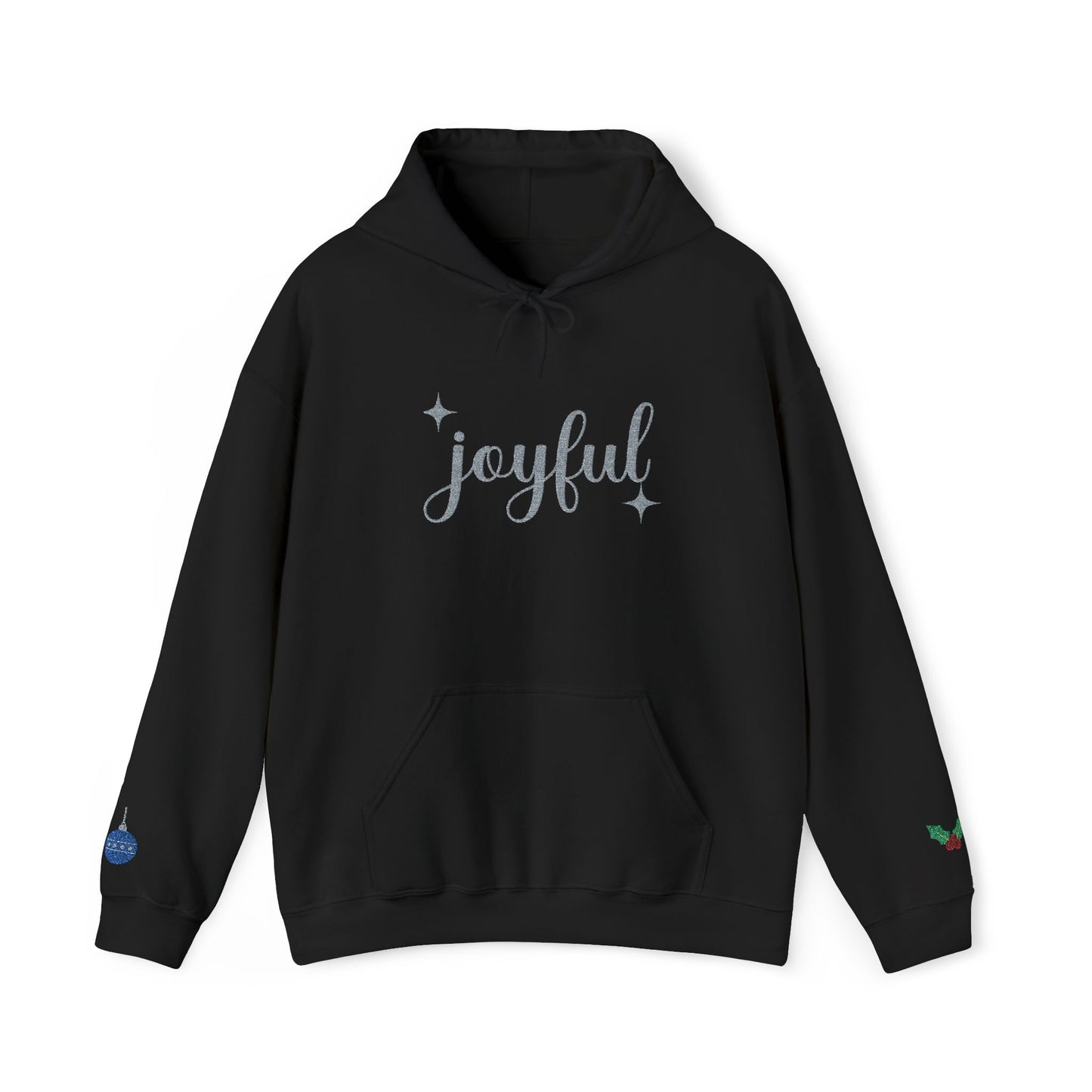 The Joyful Edit1 | Joyful Silver Embroidered Hoodie (multiple colors)