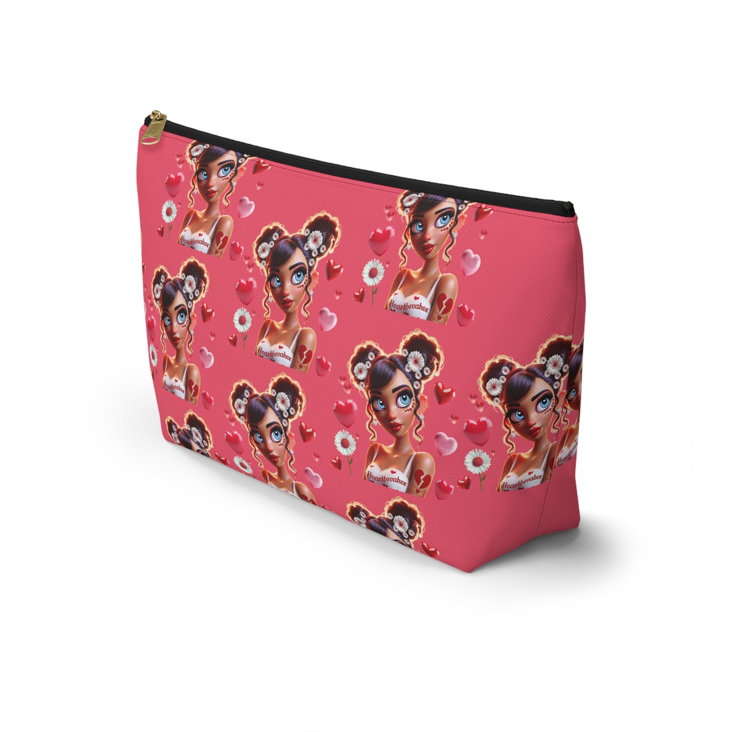 Heartbreaker 1 | Raspberry - Zipper Makeup Pouch (small/large)