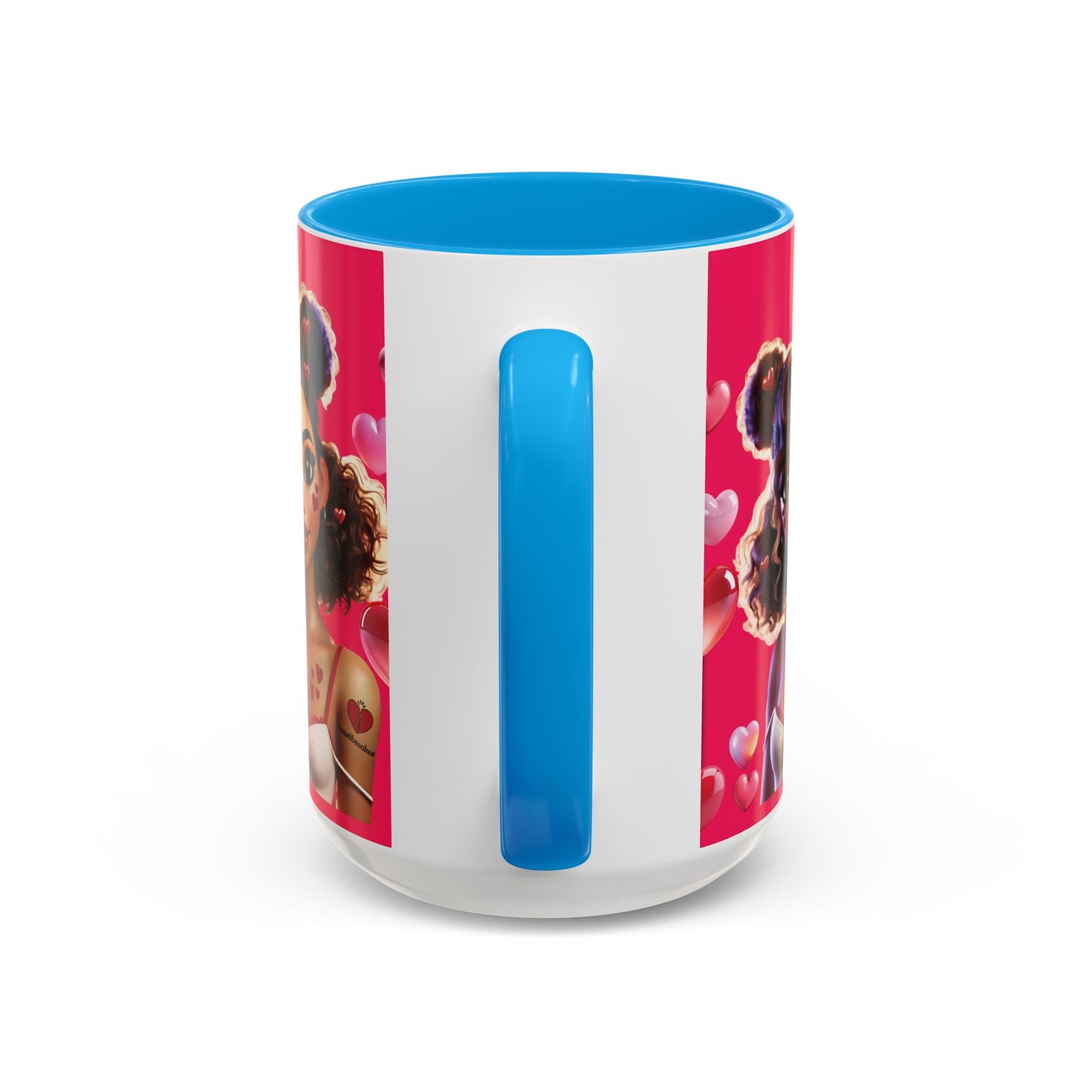 Heartbreaker 2 | Watermelon - Coffee Mug, two-tone, 15 oz (multiple handle colors)