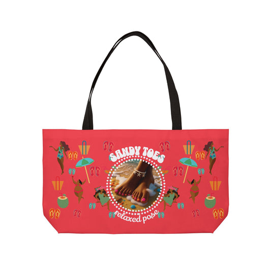 Sandy Toes | Weekender Tote Bag - Melon1 (two sides)