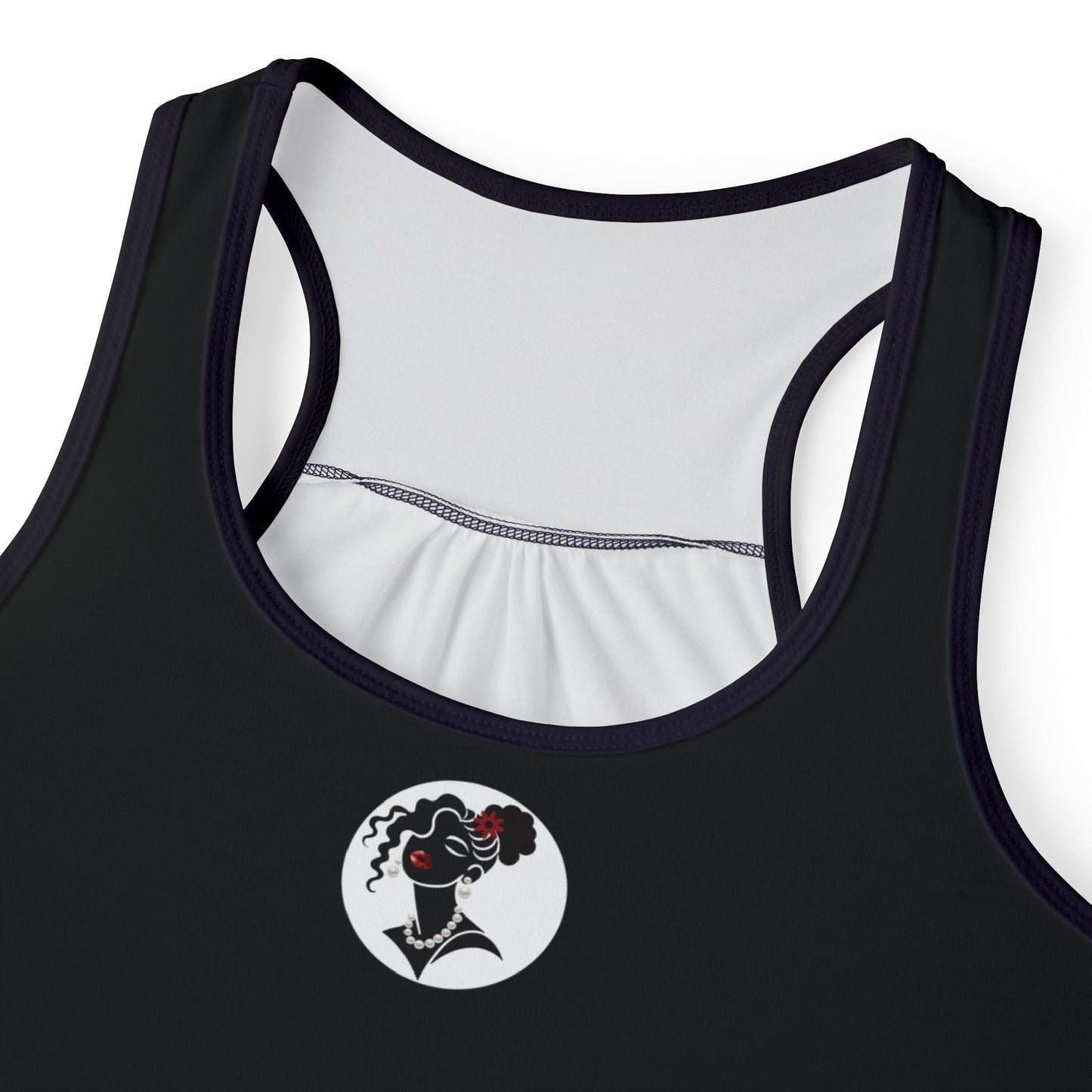 Pearls & Curls5 | Black- Ruby Kiss Ringer Tank (black or white trim)