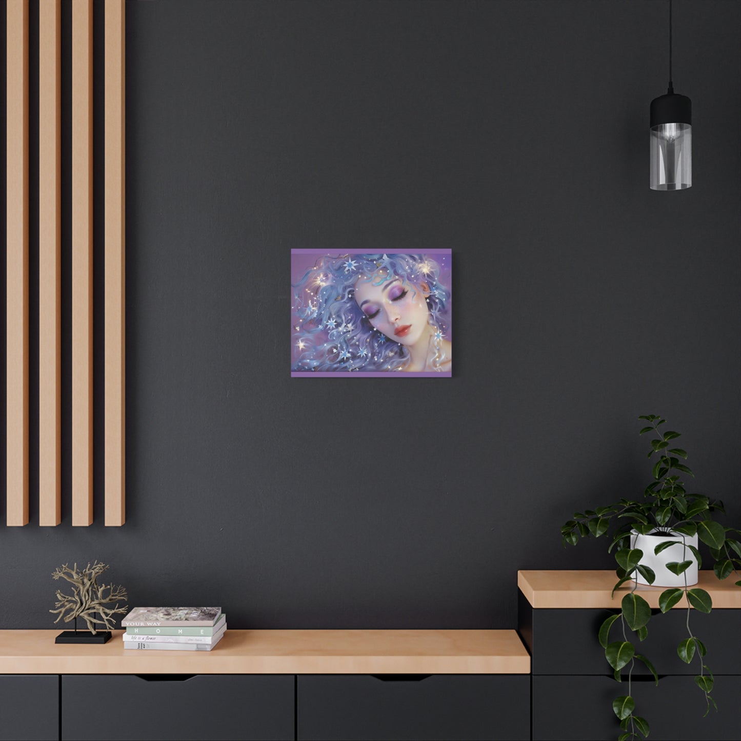 Winter Fantasy2 | Celestial Maiden Slumber Matte Canvas Print
