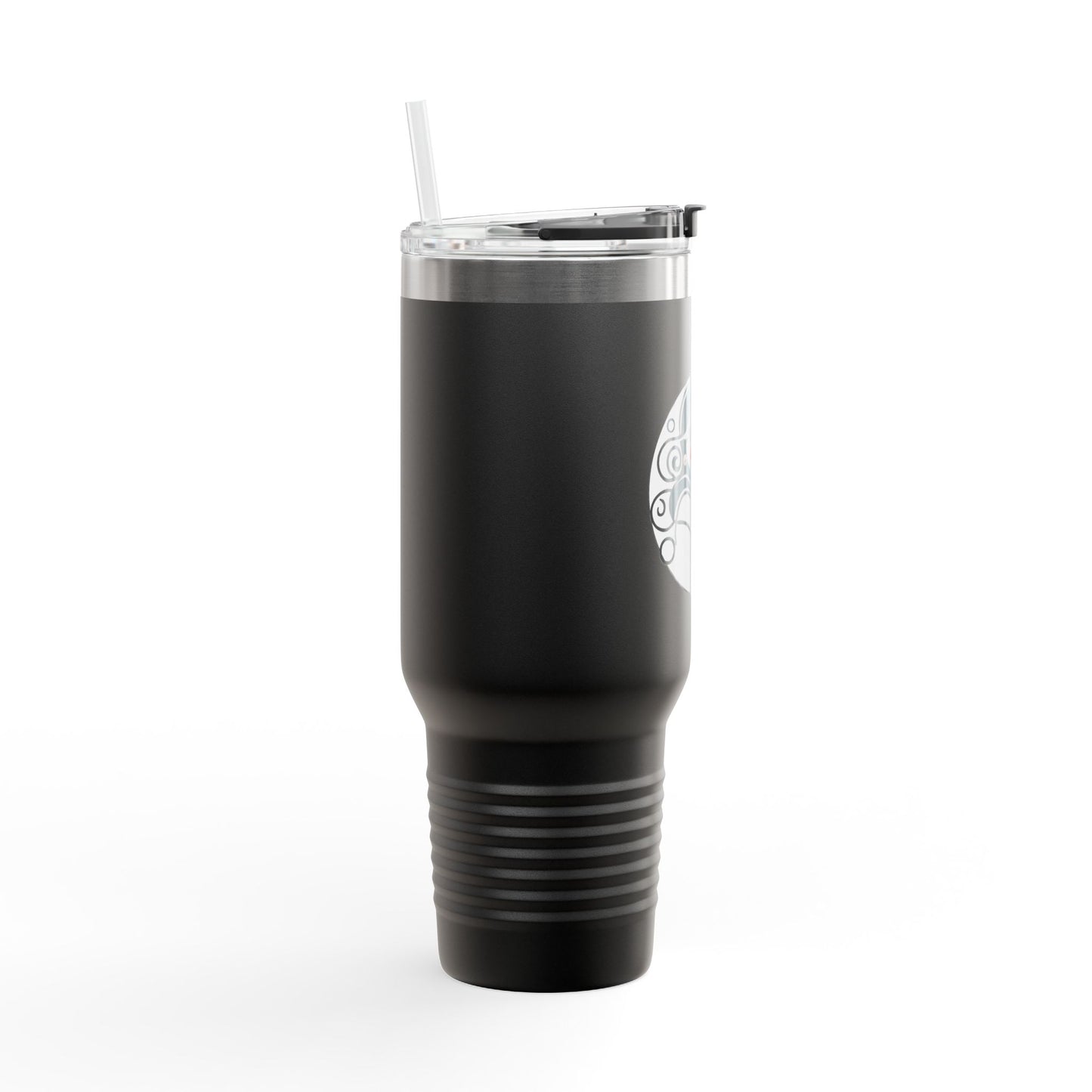 Pearls & Curls4 | Ruby Kiss - Insulated Travel Mug, 40oz (black, white, or red)