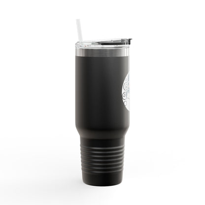 Pearls & Curls4 | Ruby Kiss - Insulated Travel Mug, 40oz (black, white, or red)