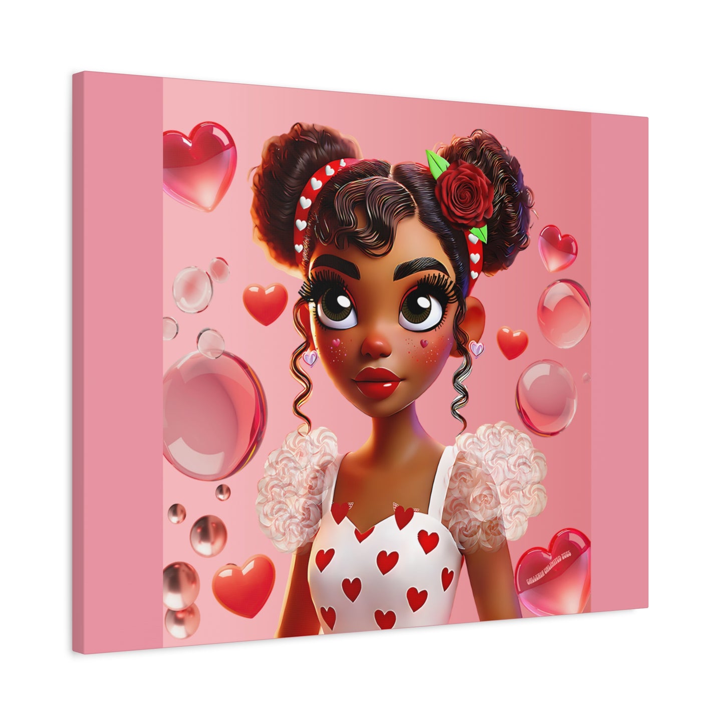 Heartbreaker Girl | Bubblegum - Canvas Print, matte (multiple sizes)