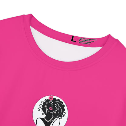 Pearls & Curls 2 | Pink Kiss Short Sleeve Tee