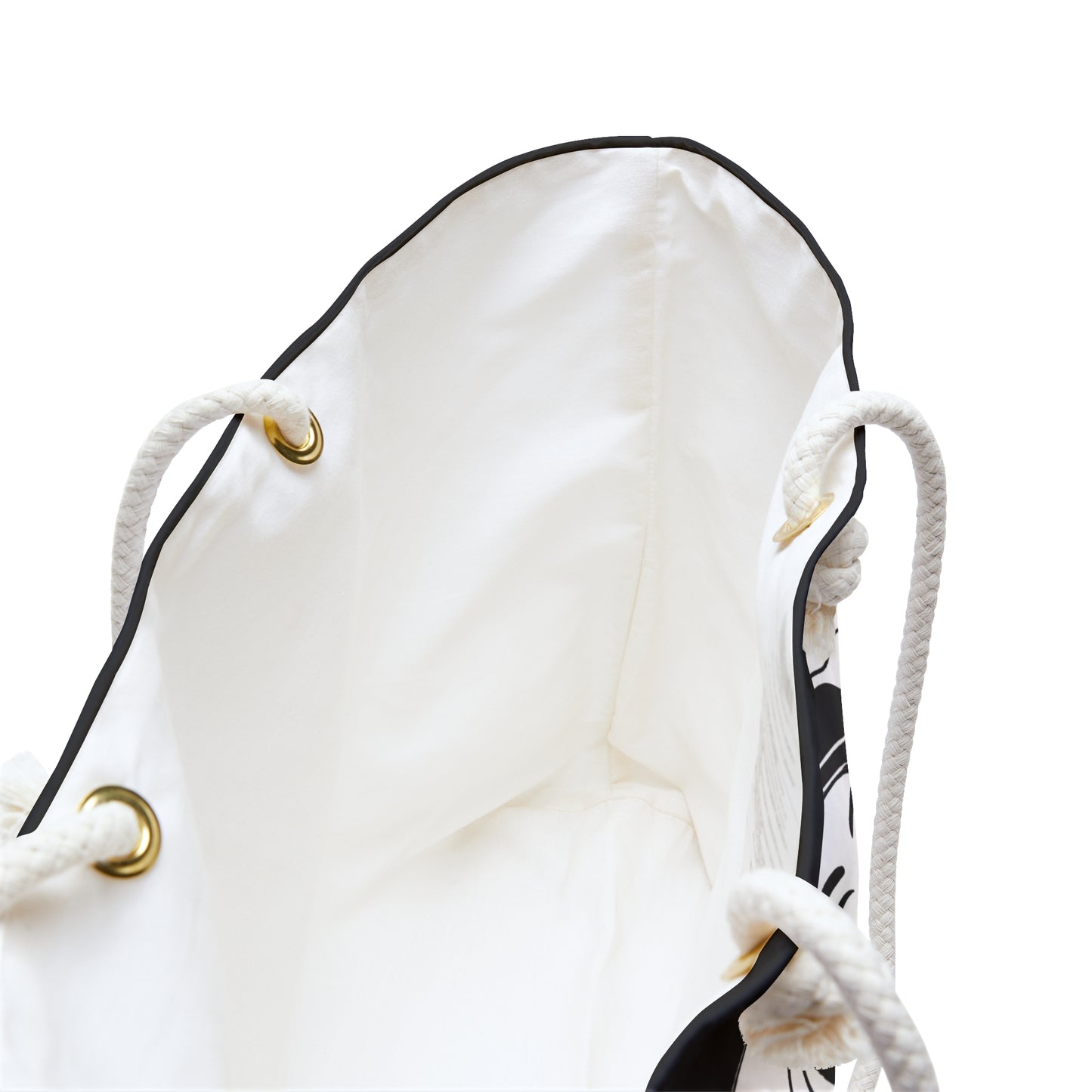 Pearls & Curls 3 | Black Double-Sided Weekender Bag