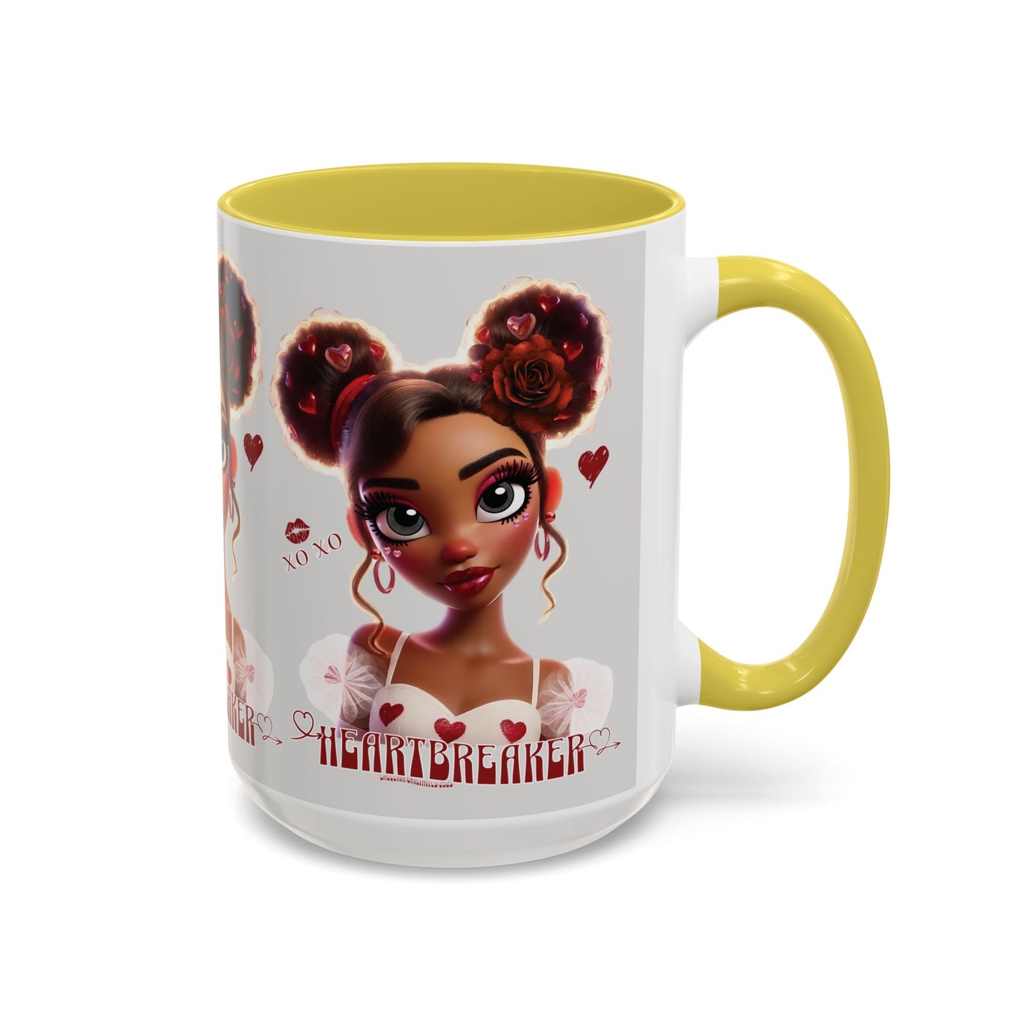 Heartbreaker 3| Ice - Coffee Mug, two-tone, 15 oz (multiple handle colors)
