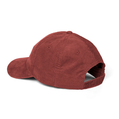 The Cozy Edit3 | Maroon Embroidered Pumpkin Spice Corduroy Cap