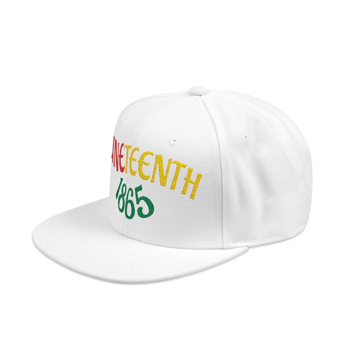 Juneteenth | Embroidered Snapback Hat (black or white)