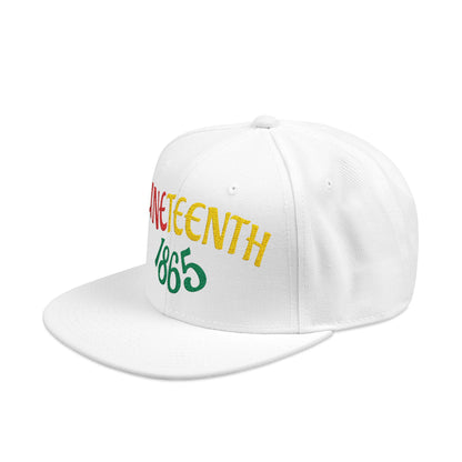 Juneteenth | Embroidered Snapback Hat (black or white)