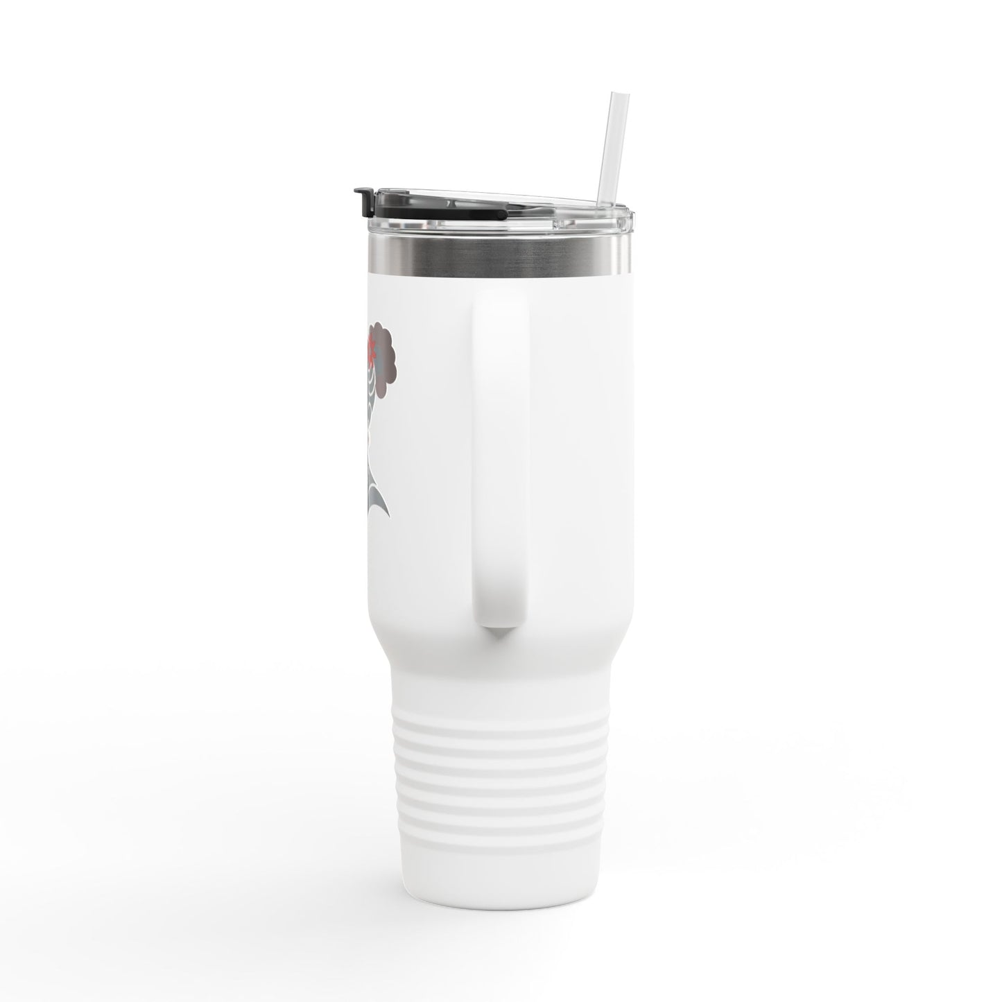 Pearls & Curls5 | Ruby Kiss - Insulated Travel Mug, 40oz (black, white, or red)
